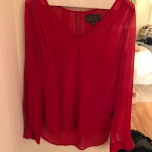 Red elegant top